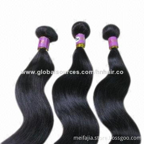 5A-grade Virgin Brazilian Hair Weft, Customized Styles are Accepted, Available in Various Colors